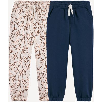 LA REDOUTE COLLECTIONS Lot de 2 pantalons jogging en molleton LA REDOUTE COLLECTIONS Lot de 2 pantalons jogging en molleton