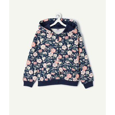 TAPE A L'OEIL Sweat zippé avec imprimé fleuri TAPE A L'OEIL Sweat zippé avec imprimé fleuri