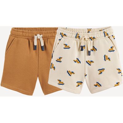 LA REDOUTE COLLECTIONS Lot de 2 shorts en molleton LA REDOUTE COLLECTIONS Lot de 2 shorts en molleton