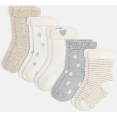 PETIT BATEAU Lot de 5 paires de chaussettes hautes PETIT BATEAU Lot de 5 paires de chaussettes hautes