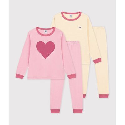 PETIT BATEAU Lot de 2 pyjamas en coton PETIT BATEAU Lot de 2 pyjamas en coton