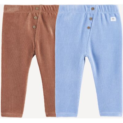 LA REDOUTE COLLECTIONS Lot de 2 leggings en velours côtelé LA REDOUTE COLLECTIONS Lot de 2 leggings en velours côtelé