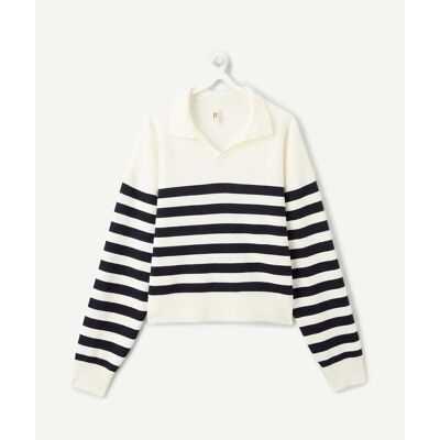TAPE A L'OEIL Pull rayé, col polo TAPE A L'OEIL Pull rayé, col polo