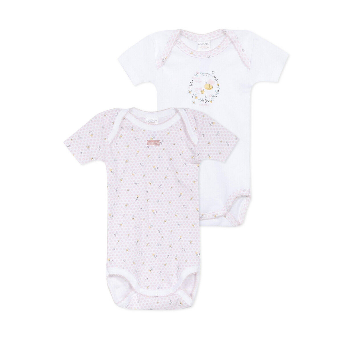 ABSORBA Lot de 2 bodies 3 mois-3 ans