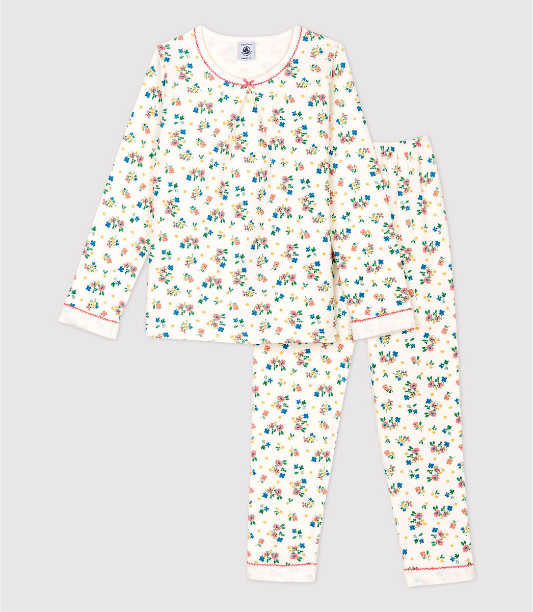 PETIT BATEAU Pyjama 2 pièces fleuri 3-12 ans