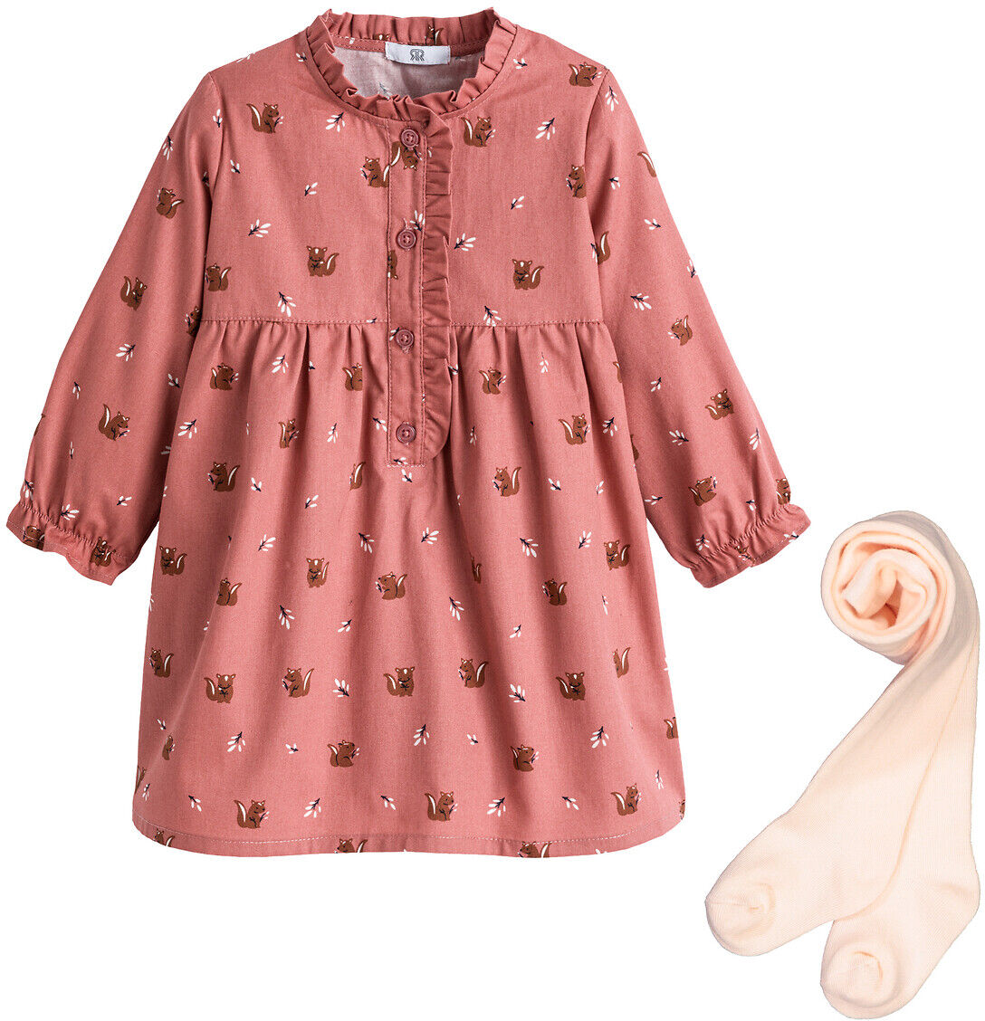 LA REDOUTE COLLECTIONS Ensemble 2 pièces robe et collants 3 mois-4 ans