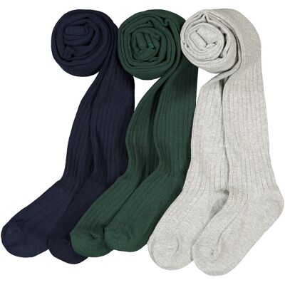 LA REDOUTE COLLECTIONS Lot de 3 collants unis côtelés LA REDOUTE COLLECTIONS Lot de 3 collants unis côtelés