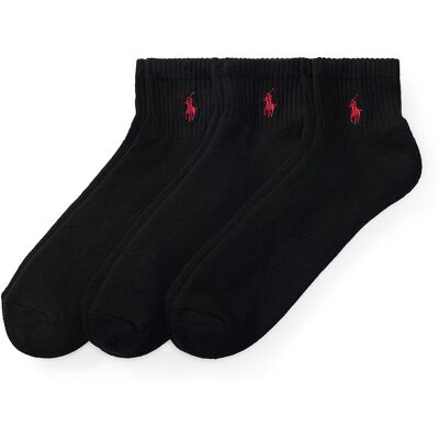 POLO RALPH LAUREN Lot de 3 paires de chaussettes courtes de sport POLO RALPH LAUREN Lot de 3 paires de chaussettes courtes de sport