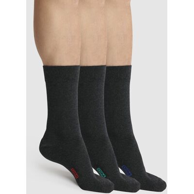 DIM Lot de 3 paires de chaussettes classiques coton DIM Lot de 3 paires de chaussettes classiques coton