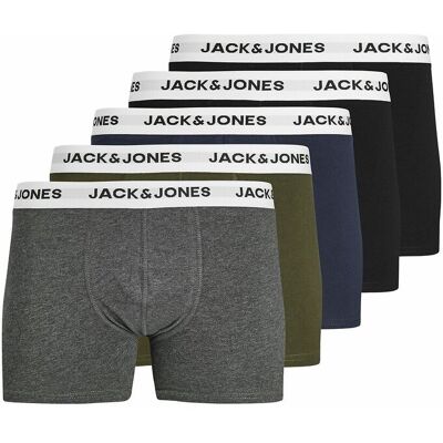 JACK & JONES Lot de 5 boxers unis JACK & JONES Lot de 5 boxers unis