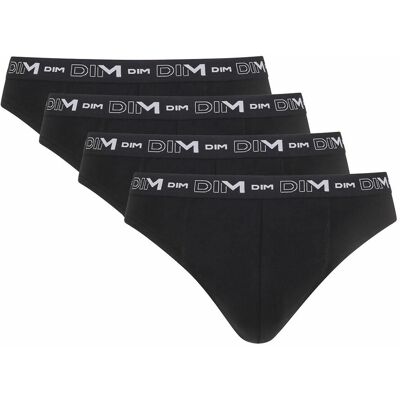 DIM Lot de 4 slips unis Cotton Stretch DIM Lot de 4 slips unis Cotton Stretch
