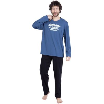 ATHENA Pyjama long en coton, haut imprimé ATHENA Pyjama long en coton, haut imprimé