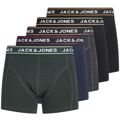 JACK & JONES Lot de 5 boxers unis JACK & JONES Lot de 5 boxers unis