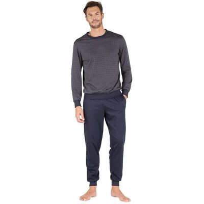 EMINENCE Pyjama mercerisé imprimé col rond EMINENCE Pyjama mercerisé imprimé col rond