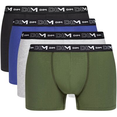 DIM Lot de 4 boxers coton stretch DIM Lot de 4 boxers coton stretch
