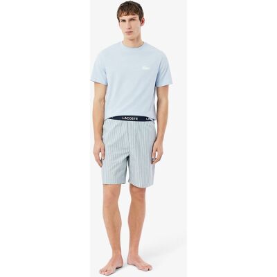 LACOSTE Short de pyjama rayé en popeline LACOSTE Short de pyjama rayé en popeline