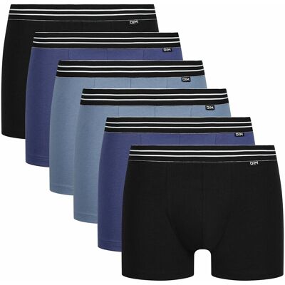 Lot de 6 boxers unis Ecodim Lot de 6 boxers unis Ecodim