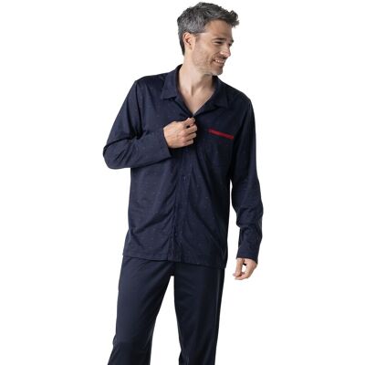 Pyjama long ouvert homme Mercerisé Eminence Pyjama long ouvert homme Mercerisé Eminence