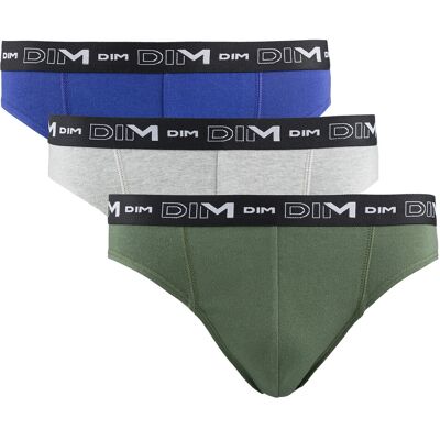 DIM Lot de 3 slips Coton Stretch DIM Lot de 3 slips Coton Stretch