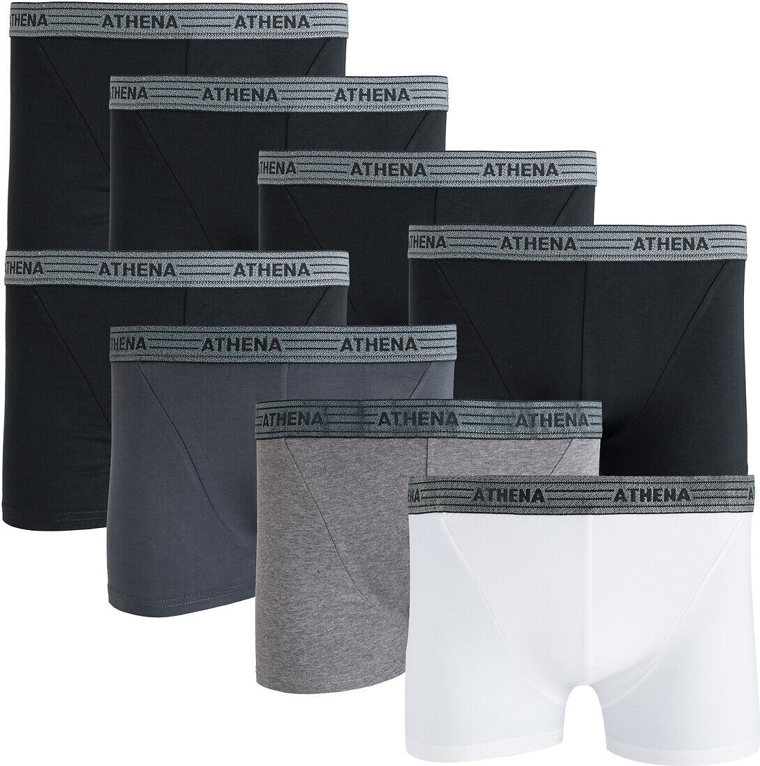 ATHENA Lot de 8 boxers basic coton