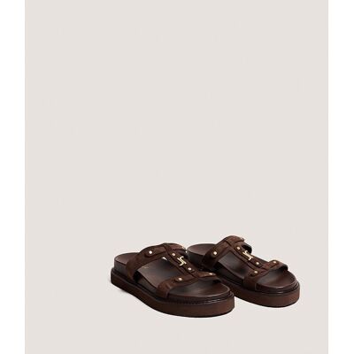 JONAK Mules en cuir velours, Luana JONAK Mules en cuir velours, Luana