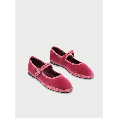 FLABELUS Ballerines Mary-Jane en velours Frances FLABELUS Ballerines Mary-Jane en velours Frances