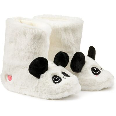 LA REDOUTE COLLECTIONS Chaussons chauds boots sherpa tête de panda LA REDOUTE COLLECTIONS Chaussons chauds boots sherpa tête de panda