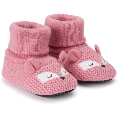 LA REDOUTE COLLECTIONS Chaussons à enfiler en tricot tête de renard LA REDOUTE COLLECTIONS Chaussons à enfiler en tricot tête de renard