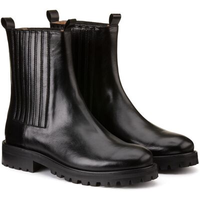 LA REDOUTE COLLECTIONS Boots en cuir, semelle crantée, Signature BRUNELLE LA REDOUTE COLLECTIONS Boots en cuir, semelle crantée, Signature BRUNELLE