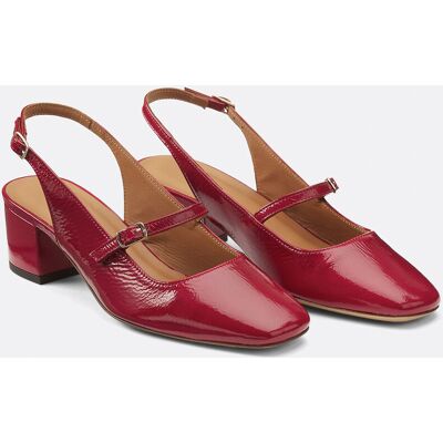 RIVECOUR Ballerines slingback en cuir vernis n° 424 RIVECOUR Ballerines slingback en cuir vernis n° 424
