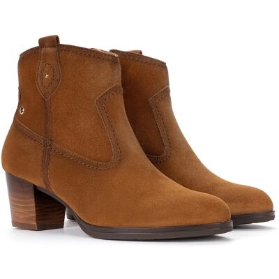 PIKOLINOS Bottines en cuir suède, talons, ZAMORA PIKOLINOS Bottines en cuir suède, talons, ZAMORA