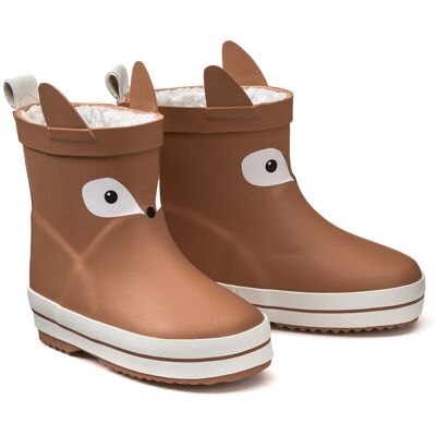 LA REDOUTE COLLECTIONS Bottines de pluie fourrées, motif renard LA REDOUTE COLLECTIONS Bottines de pluie fourrées, motif renard