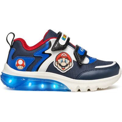 GEOX Baskets basses respirantes à LED Ciberdron x Mario GEOX Baskets basses respirantes à LED Ciberdron x Mario