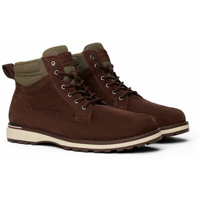 TOMMY HILFIGER Boots corporate outdoor en cuir suède TOMMY HILFIGER Boots corporate outdoor en cuir suède