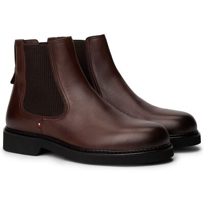 TOMMY HILFIGER Bottines Chelsea en cuir ultra light TOMMY HILFIGER Bottines Chelsea en cuir ultra light