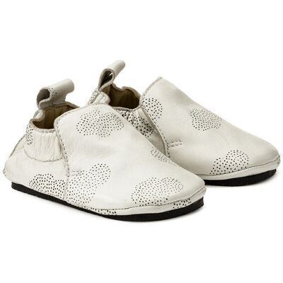LA REDOUTE COLLECTIONS Chaussons cuir à enfiler motif nuages LA REDOUTE COLLECTIONS Chaussons cuir à enfiler motif nuages