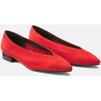 LA REDOUTE COLLECTIONS Ballerine pointue à talon plat en cuir LA REDOUTE COLLECTIONS Ballerine pointue à talon plat en cuir