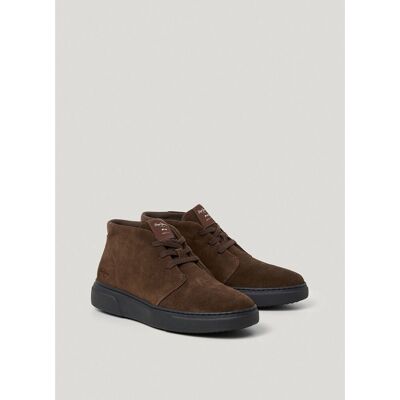 PEPE JEANS Bottines à lacets en cuir suédé COLINS DESERT PEPE JEANS Bottines à lacets en cuir suédé COLINS DESERT