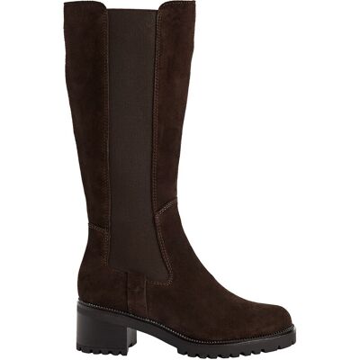 TAMARIS Bottes plates en cuir suède TAMARIS Bottes plates en cuir suède