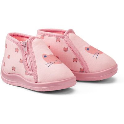 LA REDOUTE COLLECTIONS Chaussons zippés imprimé chat LA REDOUTE COLLECTIONS Chaussons zippés imprimé chat