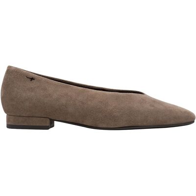 TAMARIS Ballerines en cuir suède, bout amande TAMARIS Ballerines en cuir suède, bout amande