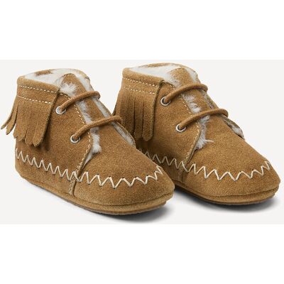 LA REDOUTE COLLECTIONS Chaussons chauds en cuir à franges LA REDOUTE COLLECTIONS Chaussons chauds en cuir à franges