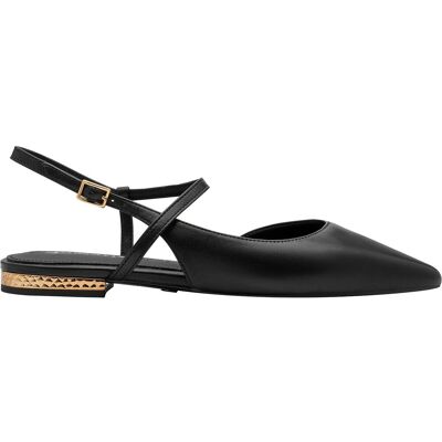 TAMARIS Ballerines slingback pointues en cuir TAMARIS Ballerines slingback pointues en cuir