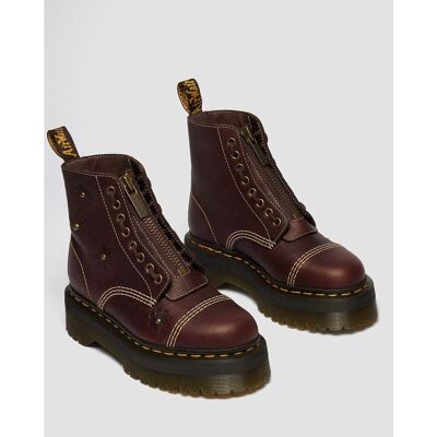 DR. MARTENS Boots Sinclair brodées en cuir Grizzly DR. MARTENS Boots Sinclair brodées en cuir Grizzly