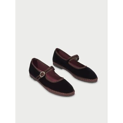 FLABELUS Ballerines Mary-Jane en velours Sethe FLABELUS Ballerines Mary-Jane en velours Sethe