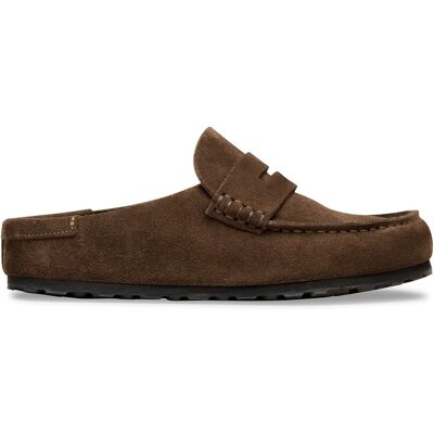 BIRKENSTOCK Sabots en cuir suédé NAPLES WRAPPED BIRKENSTOCK Sabots en cuir suédé NAPLES WRAPPED
