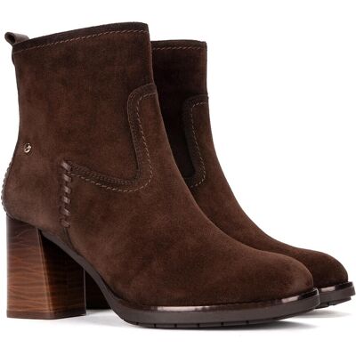 PIKOLINOS Bottines en cuir suède, à talons, PALENCIA PIKOLINOS Bottines en cuir suède, à talons, PALENCIA