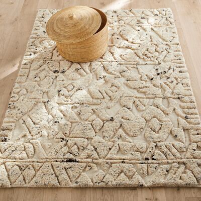 Tapis en Laine Fait Main AM.PM - Style Berbère Relief Tapis en Laine Fait Main AM.PM - Style Berbère Relief