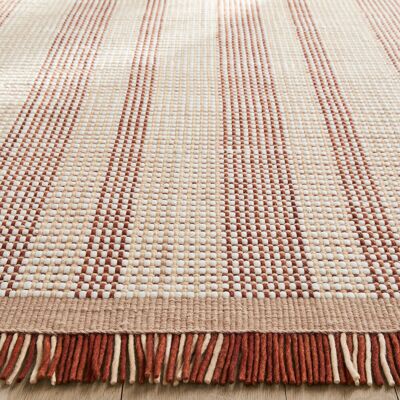 AM.PM Tapis en laine Hotami tissé à la main - Rayé, Réversible, Décor Moderne AM.PM Tapis en laine Hotami tissé à la main - Rayé, Réversible, Décor Moderne