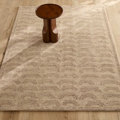 Tapis en laine Ethnos de AM.PM - Fait main, motif géométrique, doux Tapis en laine Ethnos de AM.PM - Fait main, motif géométrique, doux